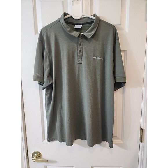 Mens XL Columbia Green Polo - Picture 1 of 6